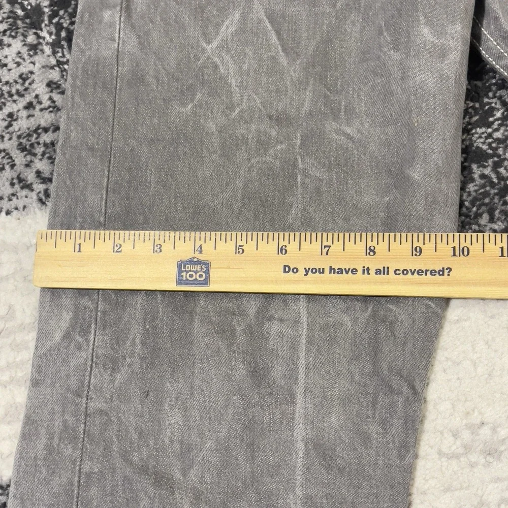 Levis 501 Jeans Men 32x30 Gray‎ Button Fly Denim Honeycomb Faded Straight Y2K
